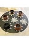 6-Piece Lace Coffee Presentation Set 15X15 cm Assorted Patterned Turkish Coffee Set - 2
