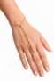 Gold Color Stone Triangle Detailed Shahmeran Women's Hand Accessory Finger Bracelet Elegant Stylish Design