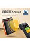 محفظة رجالية نحيفة بمشبك للنقود مع حماية RFID، تتسع لـ 11 بطاقة، تصميم بسيط وصغير من الجلد - 5