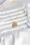 316L Steel Chain Gold Lion Medallion Model Zircon Stone Women's Necklace - 3