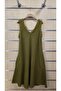 Italian Sleeveless Short Linen Dress - 5