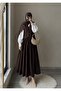 Women's Hijab Double Vest & Skirt Flared Set