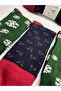 Winter Patterned Cotton 3-Piece Christmas Stockings - 4
