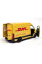 Die Cast Mercedes Benz Sprinter Dhl Cargo Van 13cm – 1:48 Scale Metal Body Pull-Open Door Pull-And-Release Collectible Model Car - 4