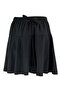 Girl's Black Color Shorts Skirt with Bow on the Front - 3