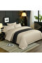 ® 6-Piece Duvet Cover Set –Queen Size, Includes 1 Duvet Cover(220x240cm), 1 Fitted Sheet(150x200+30cm) 4 Pillowcases(53x75cm) - 3
