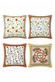 Framed Flowers Patterned 4-Piece Throw Pillow Cover Set - 3