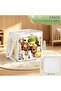 2 PCS 𝐓𝐨𝐲 Storage Bins with Clear Lids & Handles, 12 Inch Cube PVC Storage Organizer Boxes, Foldable - 2