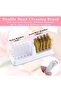 Nail drill bit box 30-hole pink dustproof organizer. - 5