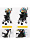 Lightweight Folding Stroller (Seat Only) | One-Hand Folding, Cabin-Friendly | Multi-Wheel Suspension System, Breathable Mesh Fabric - 8