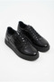 Zrk-x9 high quality thick sole black patent leather force men's sneaker - 8