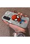 Samsung Galaxy S23 Fe Compatible Spider Man Patterned Silicone Edge Hard Back Case Couple Phone Case - 2