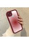 Realme C21 Compatible Burgundy Blur Gradient Star Pattern Silicone Case, Aesthetic Shockproof
