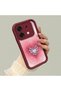Infinix Zero 30 5g Compatible Pink Gradient Heart Spider Web Patterned Silicone Case