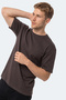 Kodex Men's Oversized Brown T-Shirt - 4