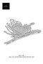Silver Gray Color Stone Large Butterfly Metal Clasp Buckle