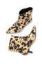 Celeste Rosa Women's Pointed Toe Heeled Boots 0012400 Skin Leopard - 5
