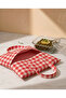 Red Gingham Double-Sided Borcam, Pot and Storage Container Carrying Bag