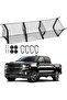 Cargo Net Trunk Bed Organizer, Double Layer Elastic Grid Storage, Universal Fit for SUV and V