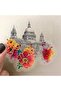 50Pcs Transparent Window Scene Sticker Set Clear PET Floral Clings for Multi-Use Journaling Window D - 5