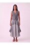 Women's Gray V-Neck 4-Button 100% Cotton Vest - 4