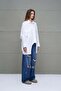 White Oversize Poplin Shirt 18179 - 4