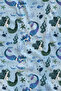 Blue Seahorse and Sea Creatures Patterned 70X150 Beach Towel - Cotton Bath Towel - 2