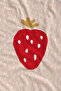 Pink Red Large Strawberry Patterned 70X150 Beach Towel - Cotton Bath Towel - 2