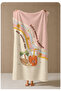 Pink Enjoy Summer Floral Rainbow Patterned 70X150 Beach Towel - Digital Printed Fade-Resistant Bath Towel - 4