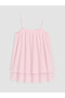 Trendlucky Girls' Chiffon Dress with Floral Detail and Drawstring Straps - 5