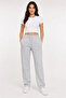 Pique Woven Fabric Pocketed Sweatpants with Elastic Laces for 4 Seasons