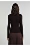 Slim Fit Round Neck Solid Women's Purple Long Sleeve T-Shirt - 2