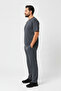 Men's Navy Blue Short Sleeve Oversize Combed Cotton Tracksuit Set - 2