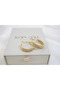 Kp649 Dorica Textured Hoop Earrings (Inner Diameter 25 mm)
