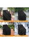 Waterproof chair cover - Garden Suitable for outdoor locations such as gardens, balconies, or patios Rain and snow resistant 64 x 120/70 cm Black - 2