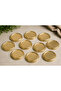 10 cm Gold Metal Jar Lid 10 Pieces