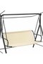 Replacement chair cover for rocking 900D Oxford cloth, waterproof, suitable replacing the of a patio (158*52*52 cm), off-white. - 5