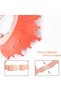 Baby bath cap, for children aged 0-9, adjustable children's swim protects eyes and ears, pink crown. - 4