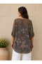 Women's Original Italian Short Front Long Back Lace Blouse 44-48 - 2