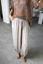 Pleated Shalwar Trousers - Beige - 2