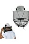Fleece-lined beekeeping hat - mosquito net head protection outdoor hiking insect repellent