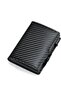Ultra-thin RFID carbon fiber wallet unisex mini card holder.