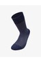 Men's Premium Seamless Summer Bamboo Herringbone Patterned Socks Navy Blue - 3