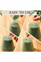 Pearled Candle Wax Sand With 20 Eco Wicks - Green - 1Kg - 2