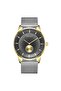 Men's Gold Stainless Steel Watch, Gray Dial | Trnda-43g
