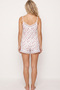 White Pink Floral Patterned Wrinkled-Scrunch Shorts Pajama Set 26120225 - 3