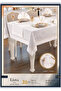Liana Cream-Cream 12 Person 26 Piece 155 × 220 cm Elegant and Stylish Tableware Table Set - 5