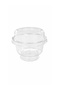 25-Piece Crystal Dessert Bowl with Lid, Transparent Magnolia Supangle Custard Presentation Bowl with Footed Base - 3
