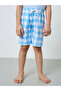 Boys Short Sleeve T-Shirt and Checkered Shorts Set - 4