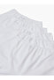 Girls Pack of 5 - White Cotton Blend Boxer Briefs - 3